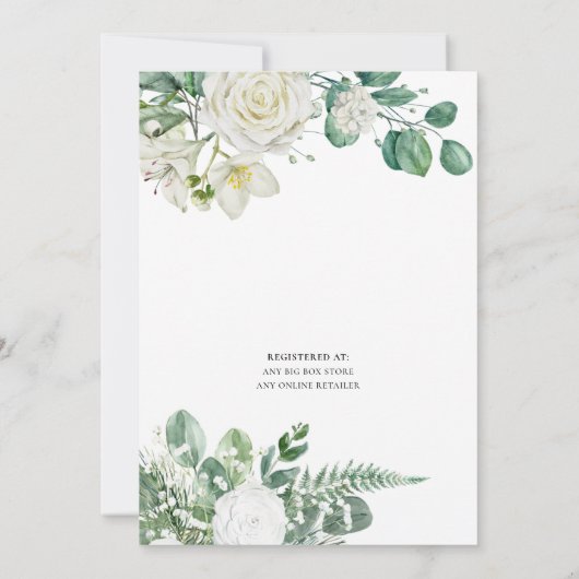 Airy Eucalyptus Greenery Boho Rustic Vrijgezellenf Kaart (Achterkant)