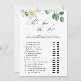 Airy Eucalyptus Greenery Boho Rustic Vrijgezellenf Kaart