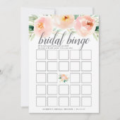 Airy Floral Double Sided Vrijgezellenfeest Game Kaart (Voorkant)