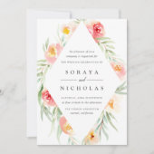 Airy Floral | Uitnodiging tot weddenschappen (Voorkant)