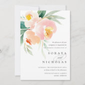 Airy Floral | Uitnodiging tot weddenschappen (Voorkant)