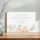 Airy Floral Wedding Kaart