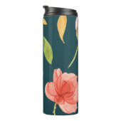 Airy Garden Floral Monogram Thermal Tumbler Thermosbeker (Geroteerd rechts)