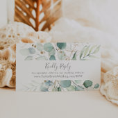 Airy Greenery and Gold Leaf Wedding Website RSVP Informatiekaartje