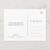 Airy Greenery en Gold Leaf Hartelijk dank Briefkaa Briefkaart (Achterkant)