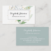 Airy Greenery en Gold Leaf Visitekaartje (Voorkant / Achterkant)