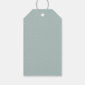 Airy Greenery en Gold Leaf Wedding Welcome Cadeaulabel (Achterkant)
