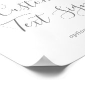 Airy Greenery Kaarten & Gifts Custom Text Sign Poster (Hoek)