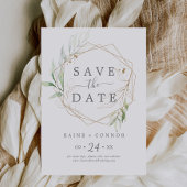 Airy Greenery Save the Date Notice Kaart