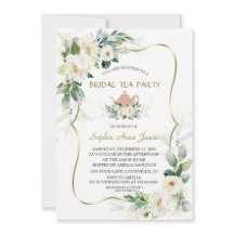 Airy Greenery White Flowers Gold Vrijgezellenfeest
