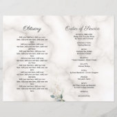 Airy Leaves Memorial Service Photo Program (Achterkant)