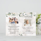 Airy Leaves Memorial Service Photo Program (Staand voorkant)