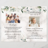 Airy Leaves Memorial Service Photo Program (Voorkant)