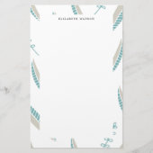 Airy Leaves | Monogrammofoonwerk Briefpapier (Voorkant)