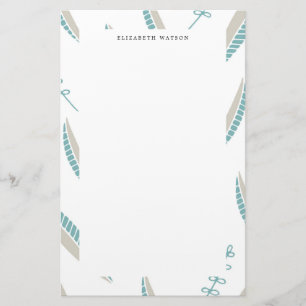Airy Leaves   Monogrammofoonwerk Briefpapier