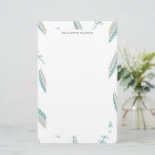 Airy Leaves | Monogrammofoonwerk Briefpapier (Staand voorkant)