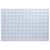 Airy Light Blue en White Diamond Pattern Fabric Stof (Yard (91,4 cm))