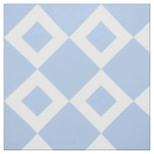 Airy Light Blue en White Diamond Pattern Fabric Stof (Swatch)