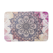 Airy Mandala Happy Pink Paars Yellow Blue & Gold Badmat (Voorkant)