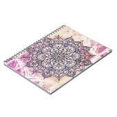 Airy Mandala Happy Pink Paars Yellow Blue & Gold Notitieboek (Linkerzijde)