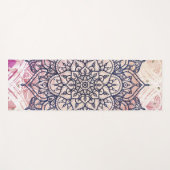Airy Mandala Happy Pink Paars Yellow Blue & Gold Yogamat (Voorkant (horizontaal))
