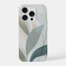 Airy Organic Botanical Abstract – Soft Modern  iPhone 15 Pro Case