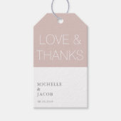Airy Pastel Blush Silver | Label voor weddenschap  Cadeaulabel (Voorkant)