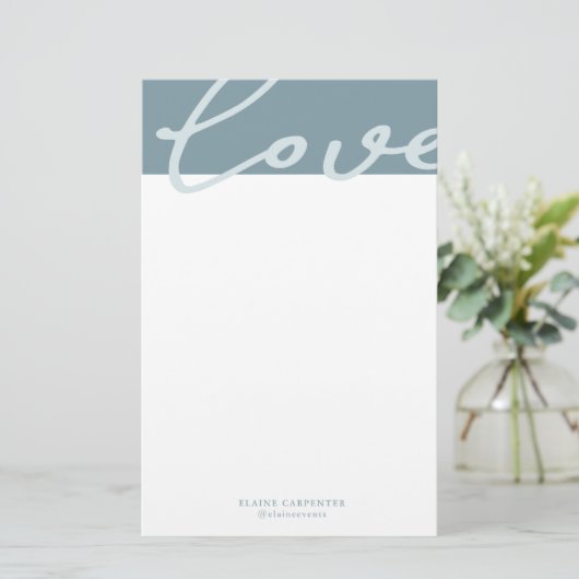 Airy Pastel | Gepersonaliseerd briefpapier (Staand voorkant)
