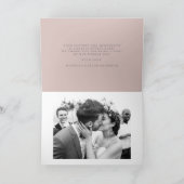 Airy Pastel | Gevouwen foto Dank u kaart (Binnen)