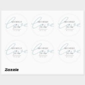 Airy Pastel | Monogram Love Wedding Sticker (Vel)