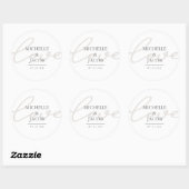 Airy Pastel | Monogram Love Wedding Sticker (Vel)