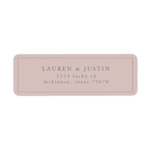 Airy Pastel | Retouradreslabel Etiket (Voorkant)