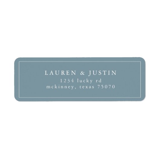 Airy Pastel | Retouradreslabel Etiket (Voorkant)