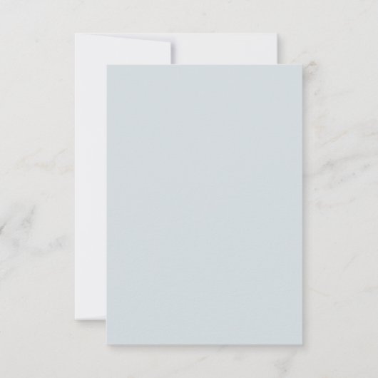 Airy Pastel Slate Blue | Hartelijk dank voor uw fo RSVP Kaartje (Achterkant)
