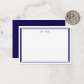 Airy Purple Elegant Stationery Note Card Notitiekaartje (Voorkant / Achterkant in situ)