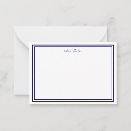 Airy Purple Elegant Stationery Note Card Notitiekaartje (Voorkant)