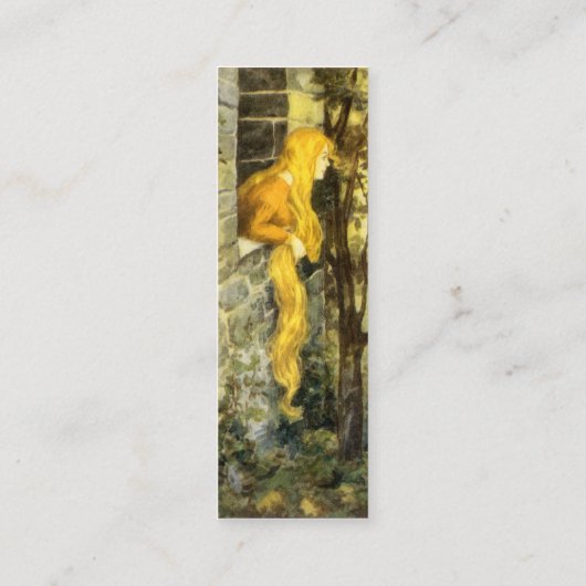  airy Tale, Rapunzel met lange klonen Contactkaartje (Achterkant)