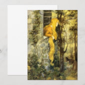  airy Tale, Rapunzel met lange klonen Kaart (Voorkant / Achterkant)