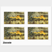  airy Tale, Rapunzel met lange klonen Rechthoekige Sticker (Vel)