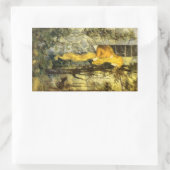  airy Tale, Rapunzel met lange klonen Rechthoekige Sticker (Tas)