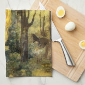 airy Tale, Rapunzel met lange klonen Theedoek (Quarter Fold)