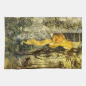 airy Tale, Rapunzel met lange klonen Theedoek (Horizontaal)