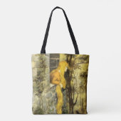 airy Tale, Rapunzel met lange klonen Tote Bag (Achterkant)