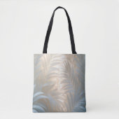 Airy white palm leaves composition in soft hues tote bag (Voorkant)