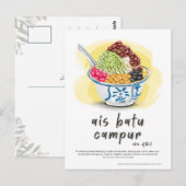 Ais Batu Campur ABC Maleisië Briefkaart (Voorkant / Achterkant)