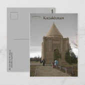 Aisha Bibi in het centrum van Aisha Bibi Kazachsta Briefkaart (Voorkant / Achterkant)