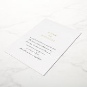 Aisha Elegant Modern Wedding Save the Date Folie Uitnodiging (Gedraaid)