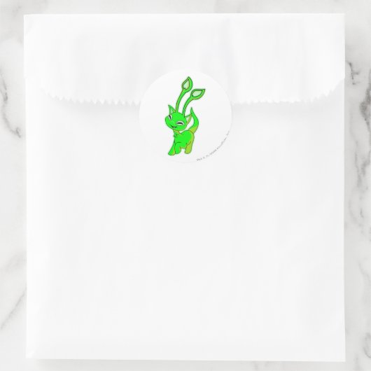 Aisha Ggloing Ronde Sticker (Tas)