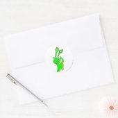 Aisha Ggloing Ronde Sticker (Envelop)