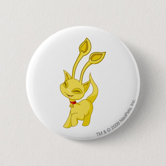 Aisha Gold Ronde Button 5,7 Cm (Voorkant)